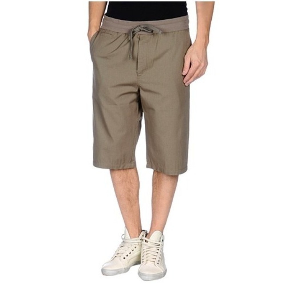 Men's Dolce & Gabbana Italian Cotton Cargo Shorts w/ Metal Logo Plate IT46/W32